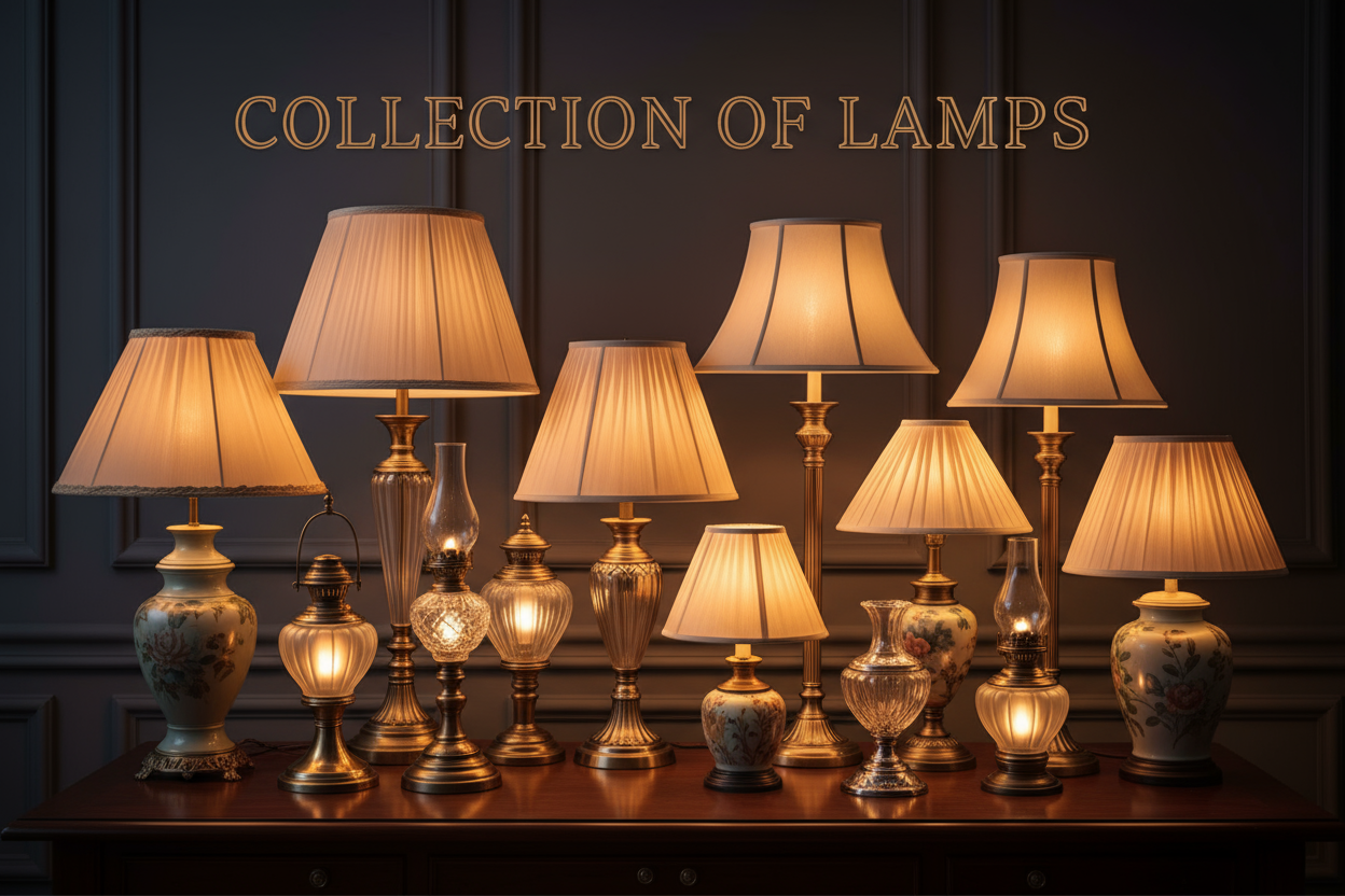 COLLECTION OF LAMPS