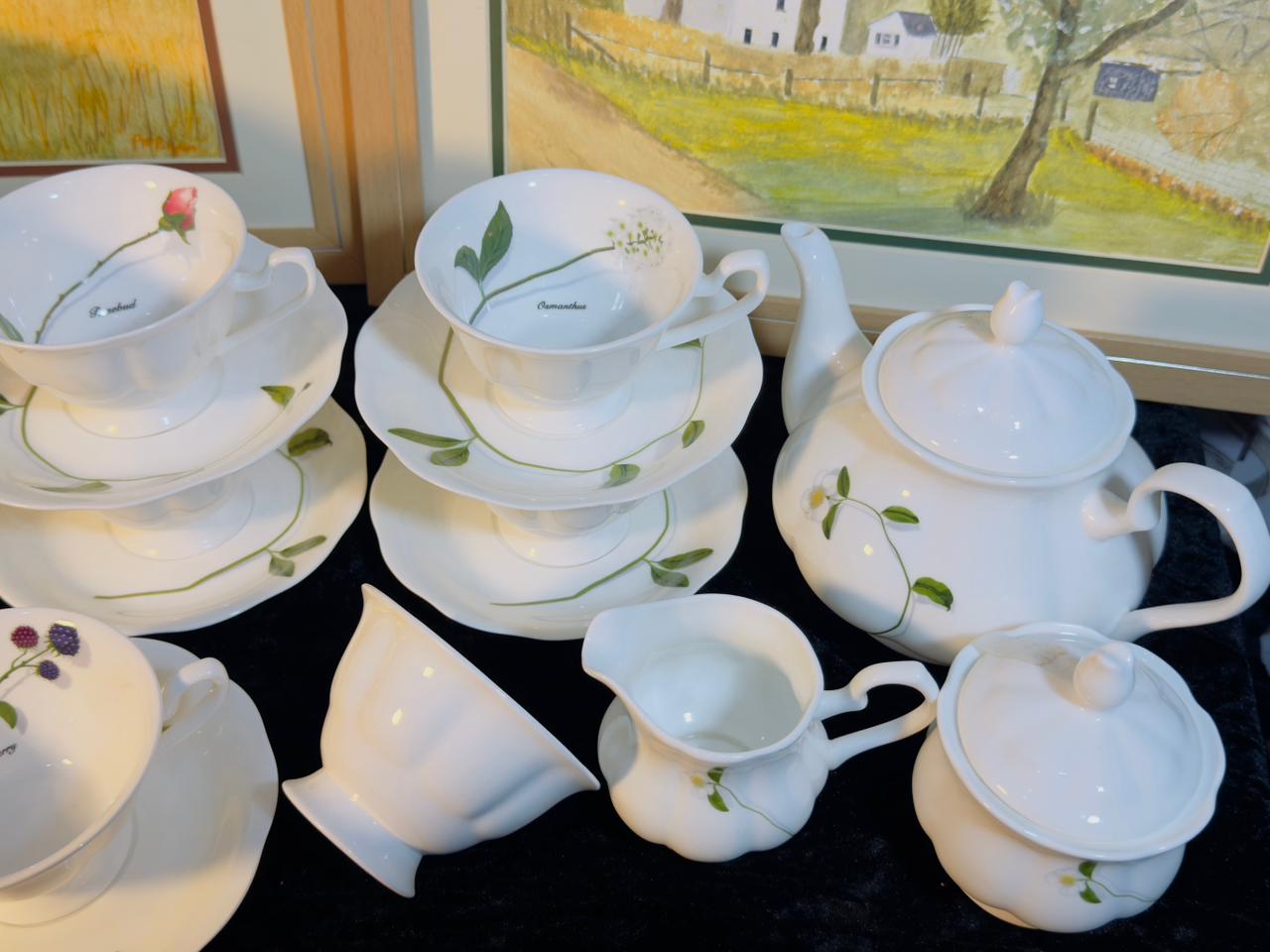 Royal Sutton Fine Bone China Tea Set - 15-Piece Elegant Porcelain Collection