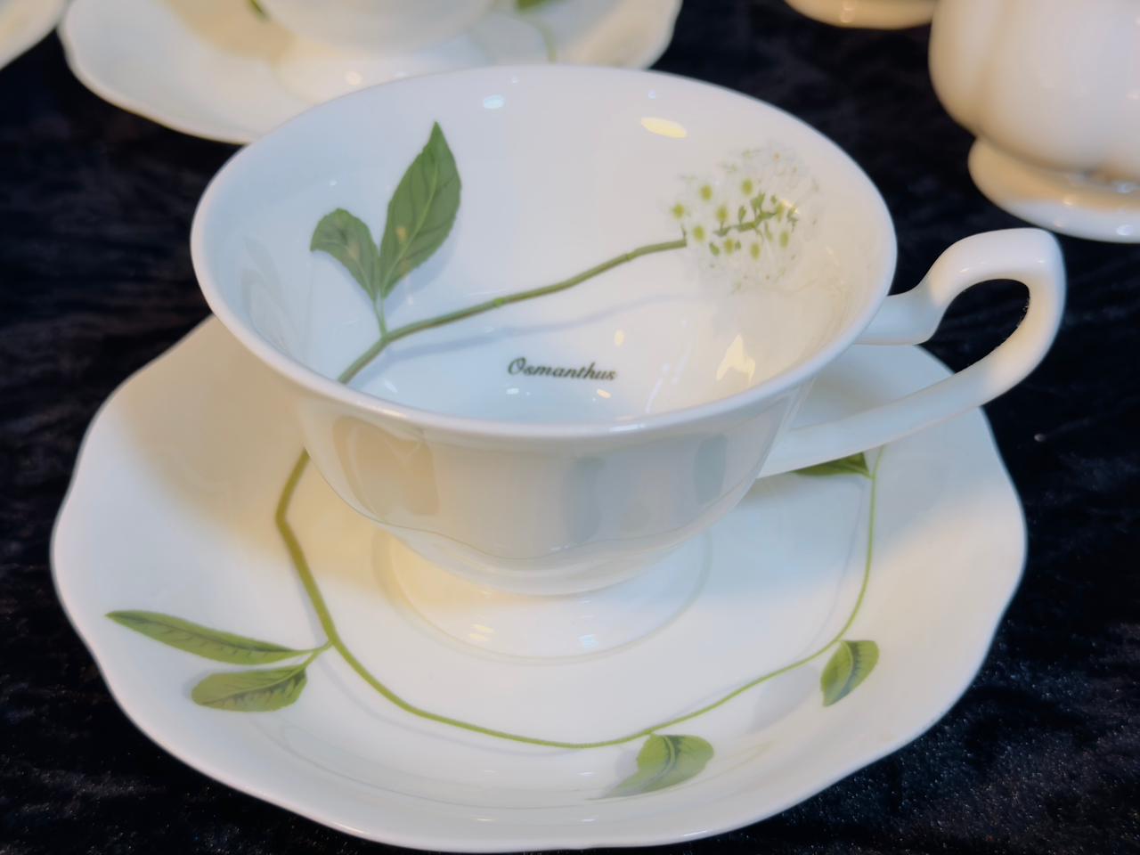 Royal Sutton Fine Bone China Tea Set - 15-Piece Elegant Porcelain Collection