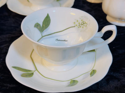 Royal Sutton Fine Bone China Tea Set - 15-Piece Elegant Porcelain Collection