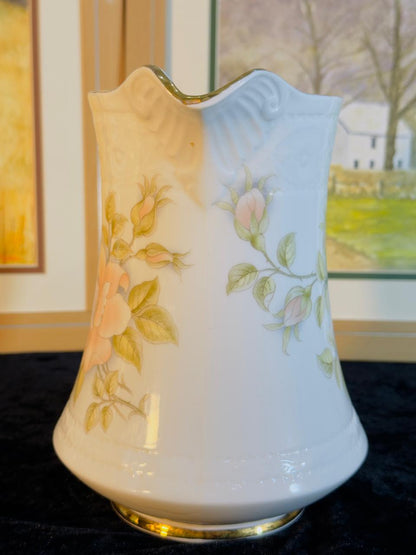 Vintage Fine Bone China Milk Jug - Elegant Floral Design with Gold Trim | Creamer Pitcher