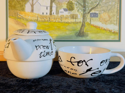 Brew Time Tea Set - Stackable Teapot with Cup"