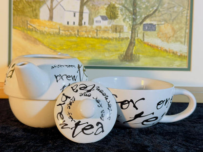 Brew Time Tea Set - Stackable Teapot with Cup"