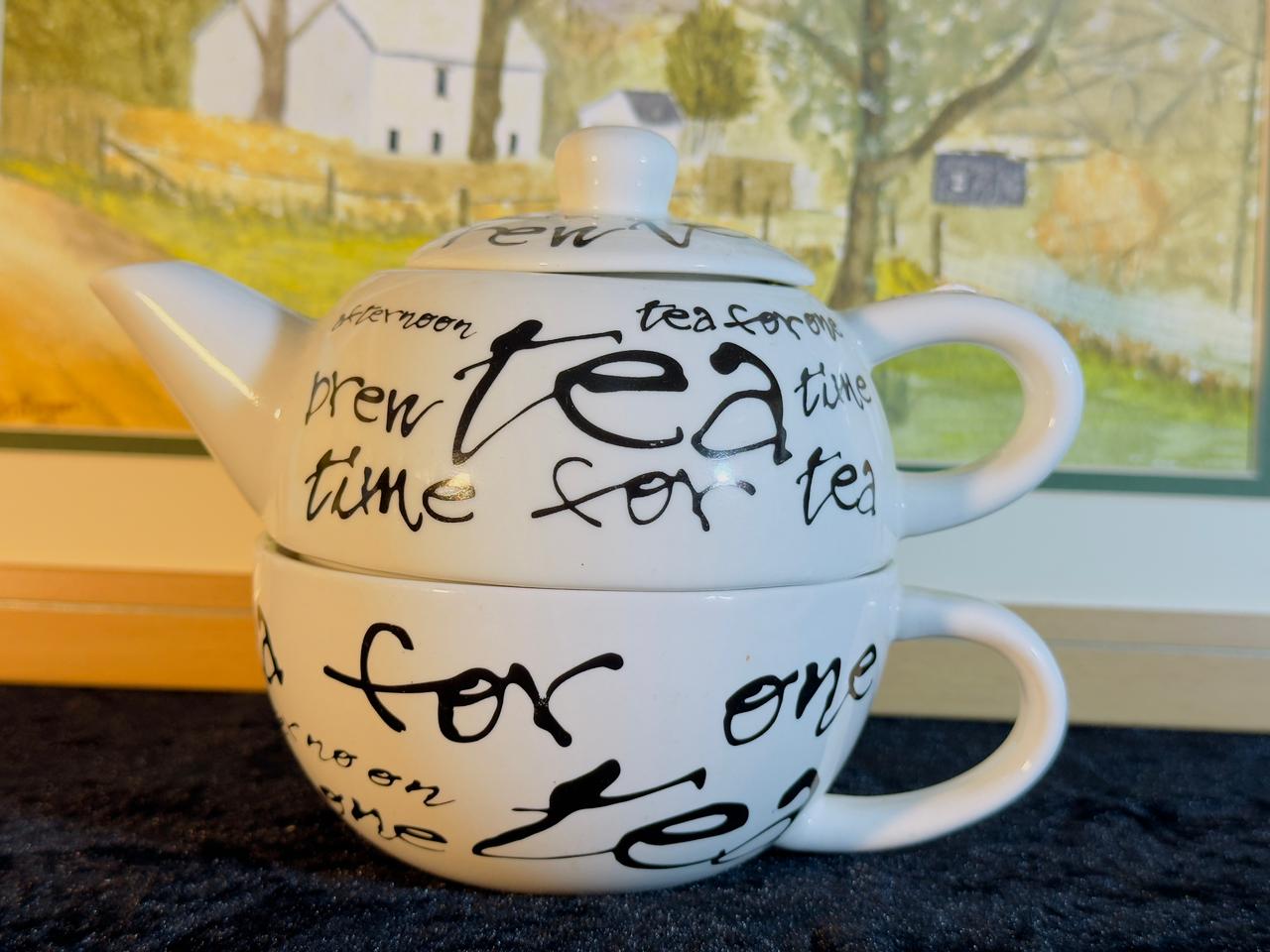 Brew Time Tea Set - Stackable Teapot with Cup"